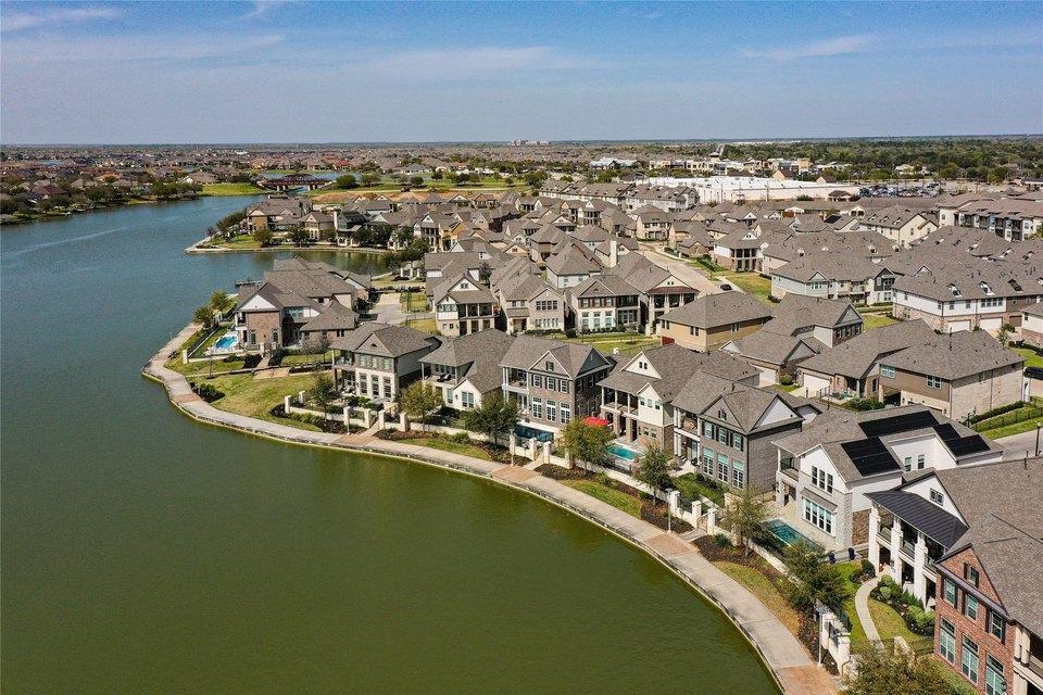 Cypress neighborhood streetscape — Houston TX