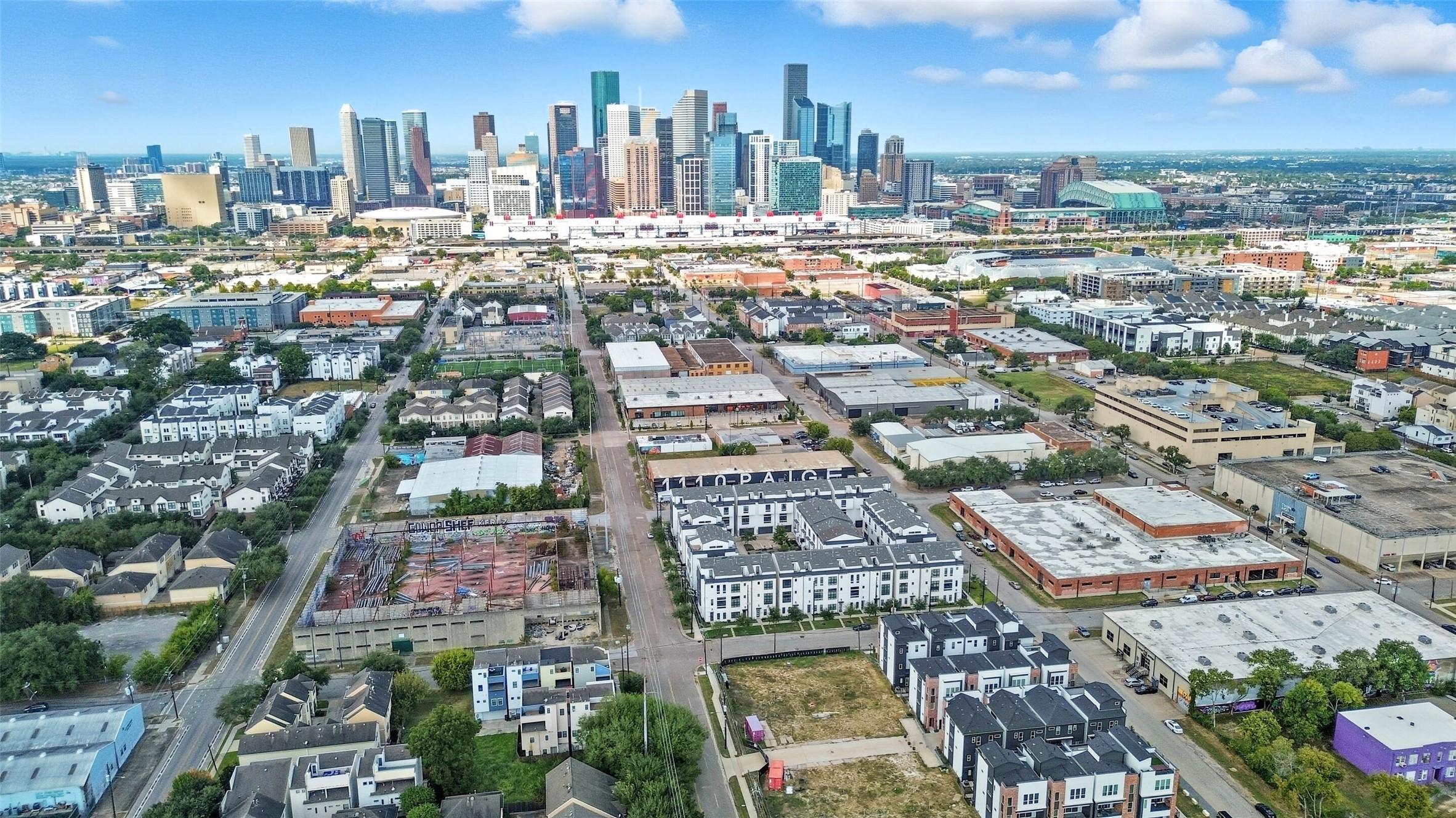EaDo tree-lined street — Houston TX