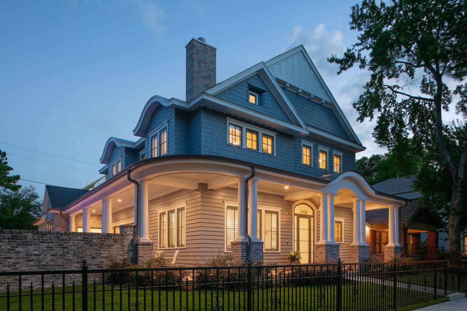 Houston Heights custom home exterior — Houston TX
