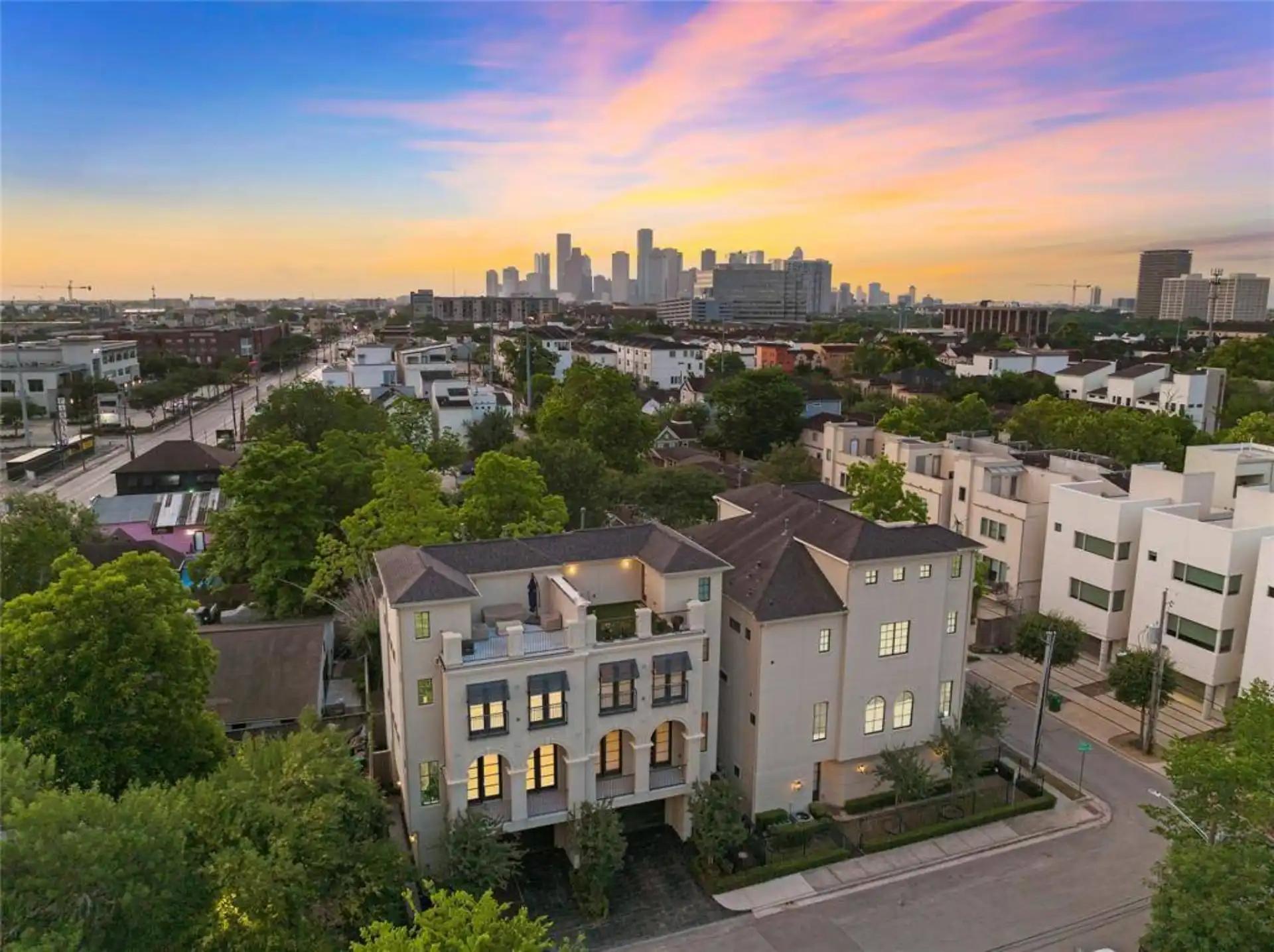 Rice Military home facade — Houston TX