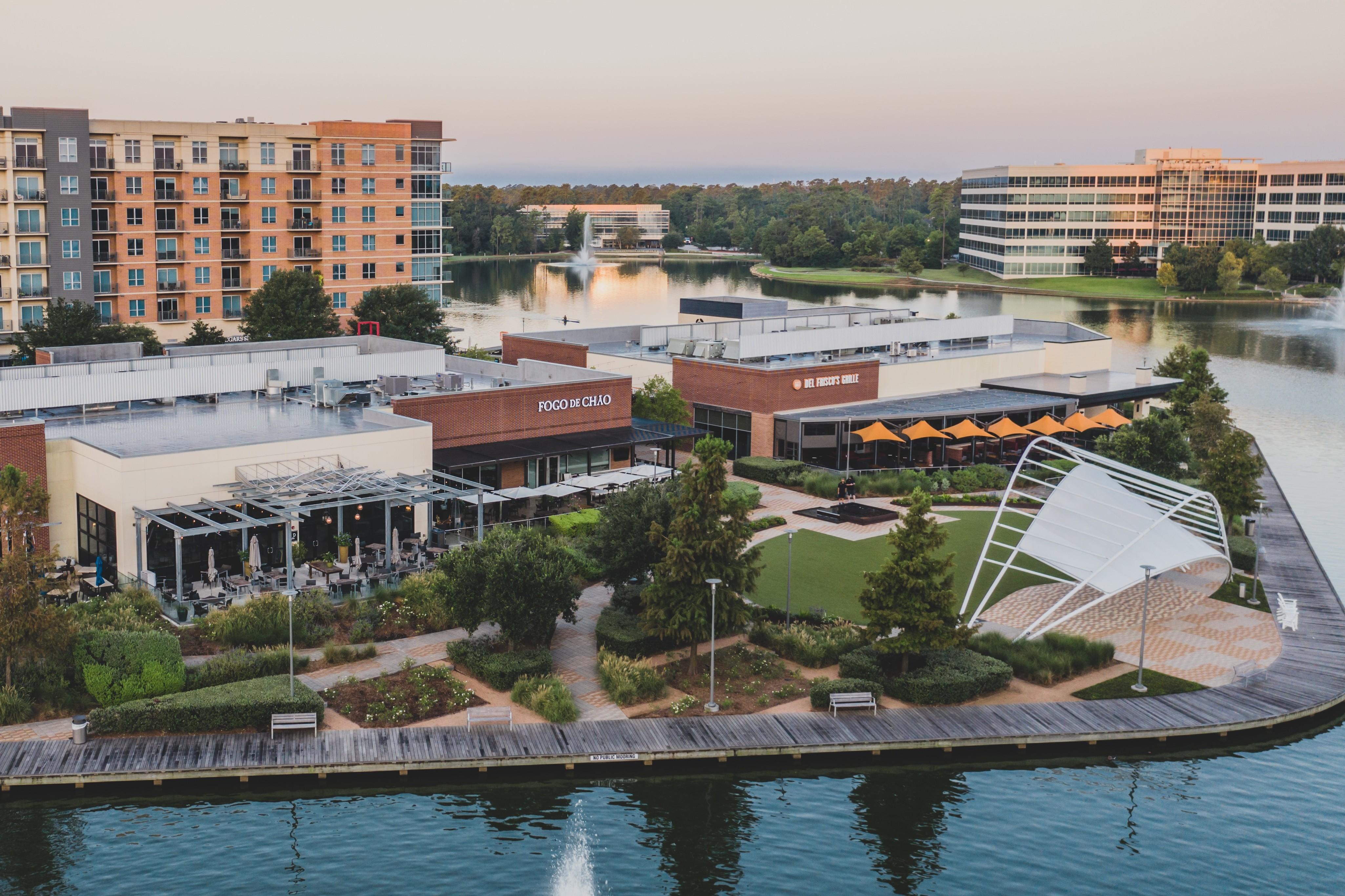 The Woodlands neighborhood view — Houston TX